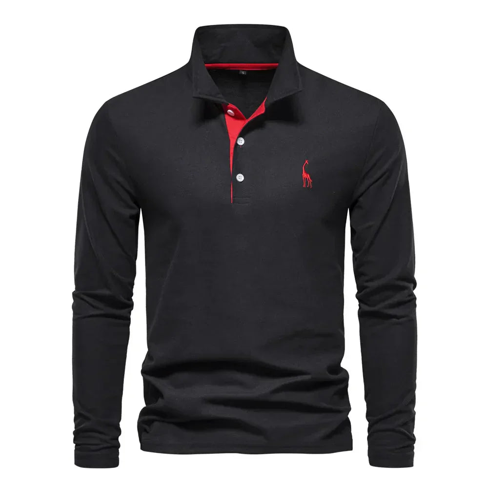 Adrian | Chemise Polo à Manches Longues